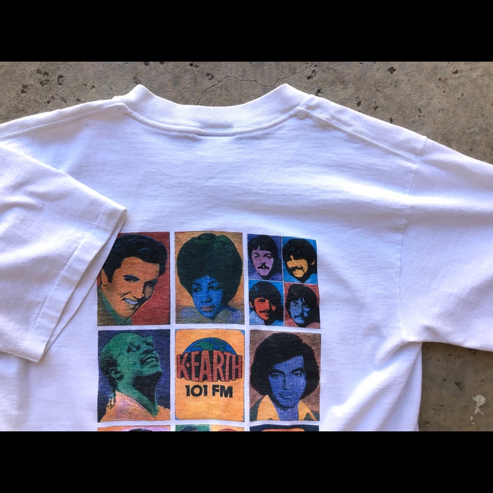 RARE Vintage 1980s K-Earth 101 The Beatles T-Shirt - Picture 3 of 8